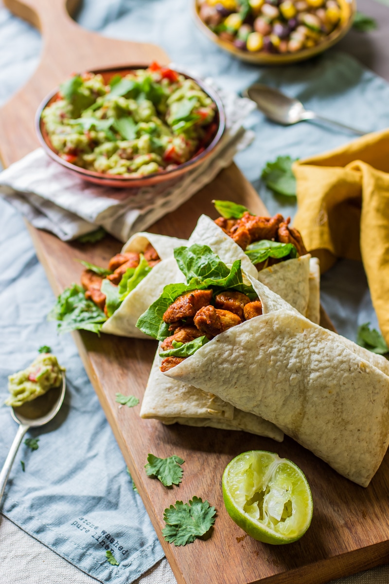 Image for Lovell homes recipe cards - Paprika chicken wraps