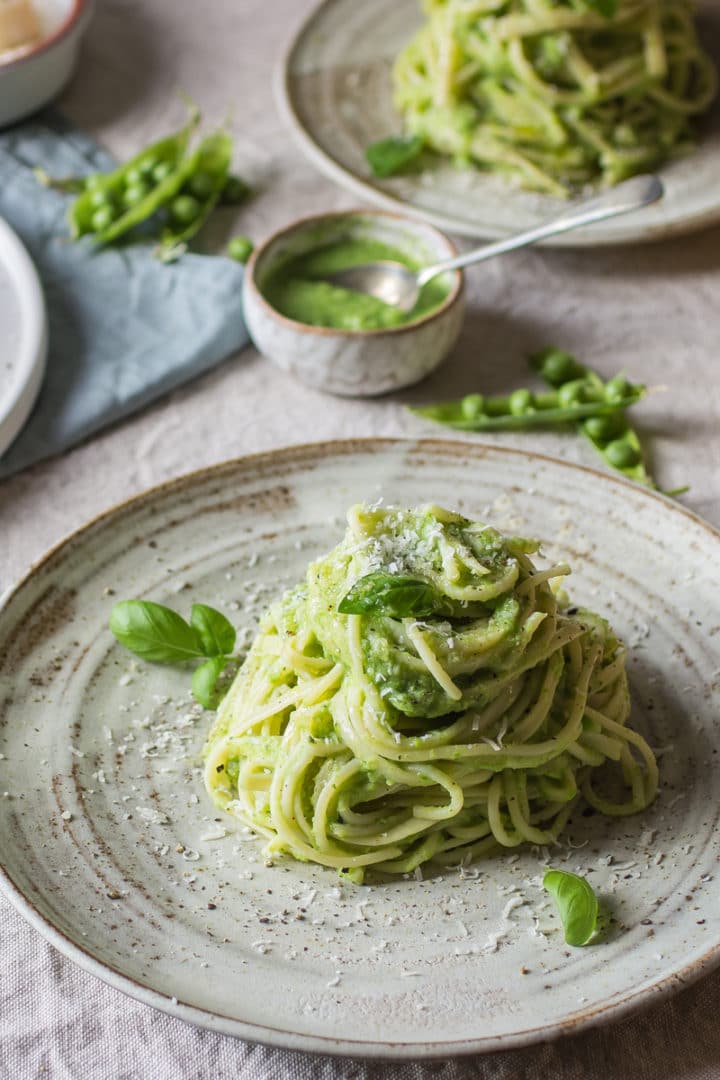 pea pesto pasta