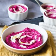 Baby beetroot hummus