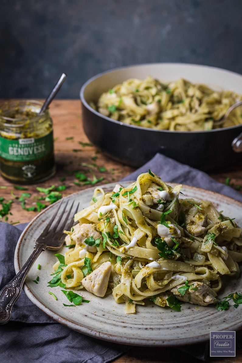 pesto chicken pasta