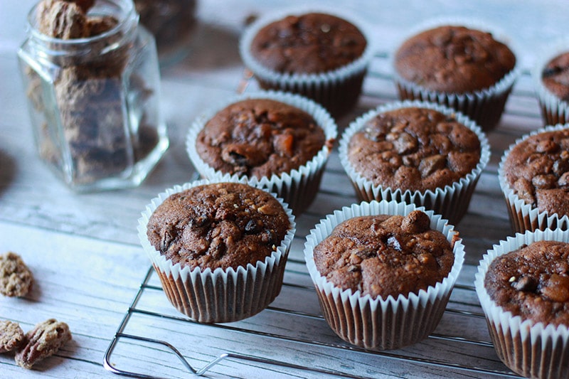 christmas cake muffins