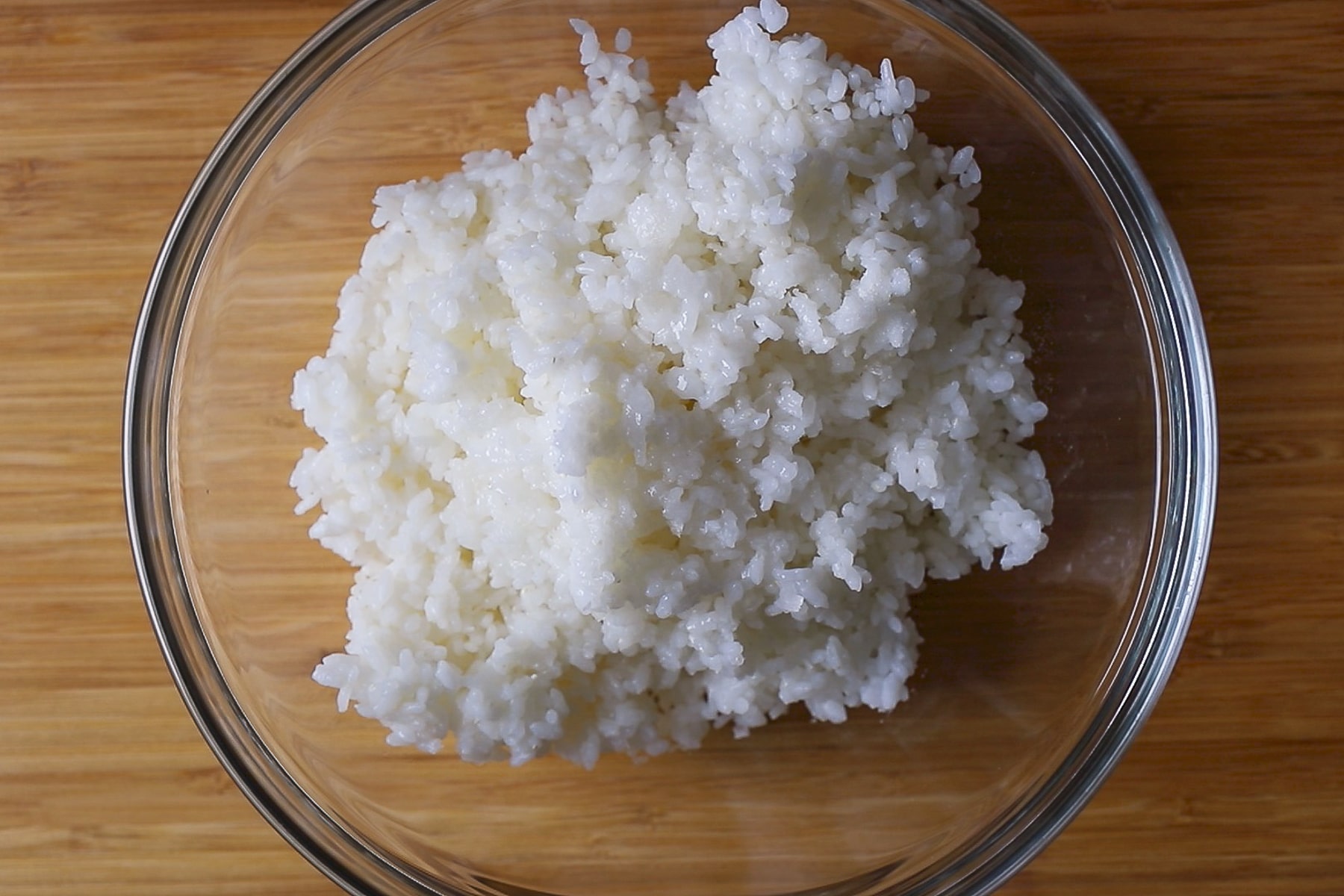 cooked sushi rice in a bowl