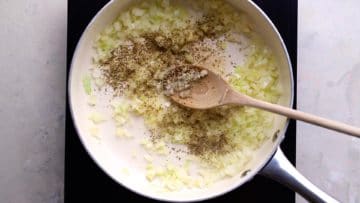 cooking garlic onions and oregano