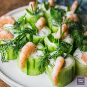 cucumber shrimp canapes