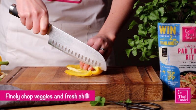 finely chop vegetables