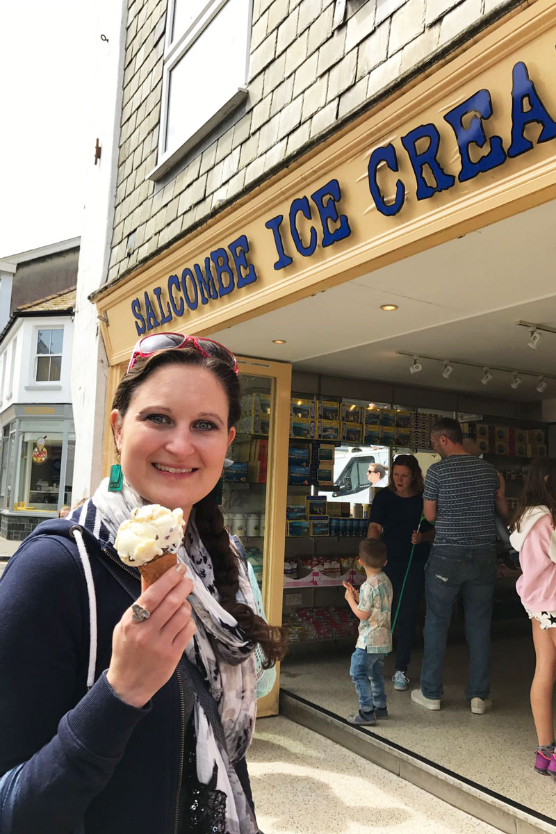 food face salcombe ice cream