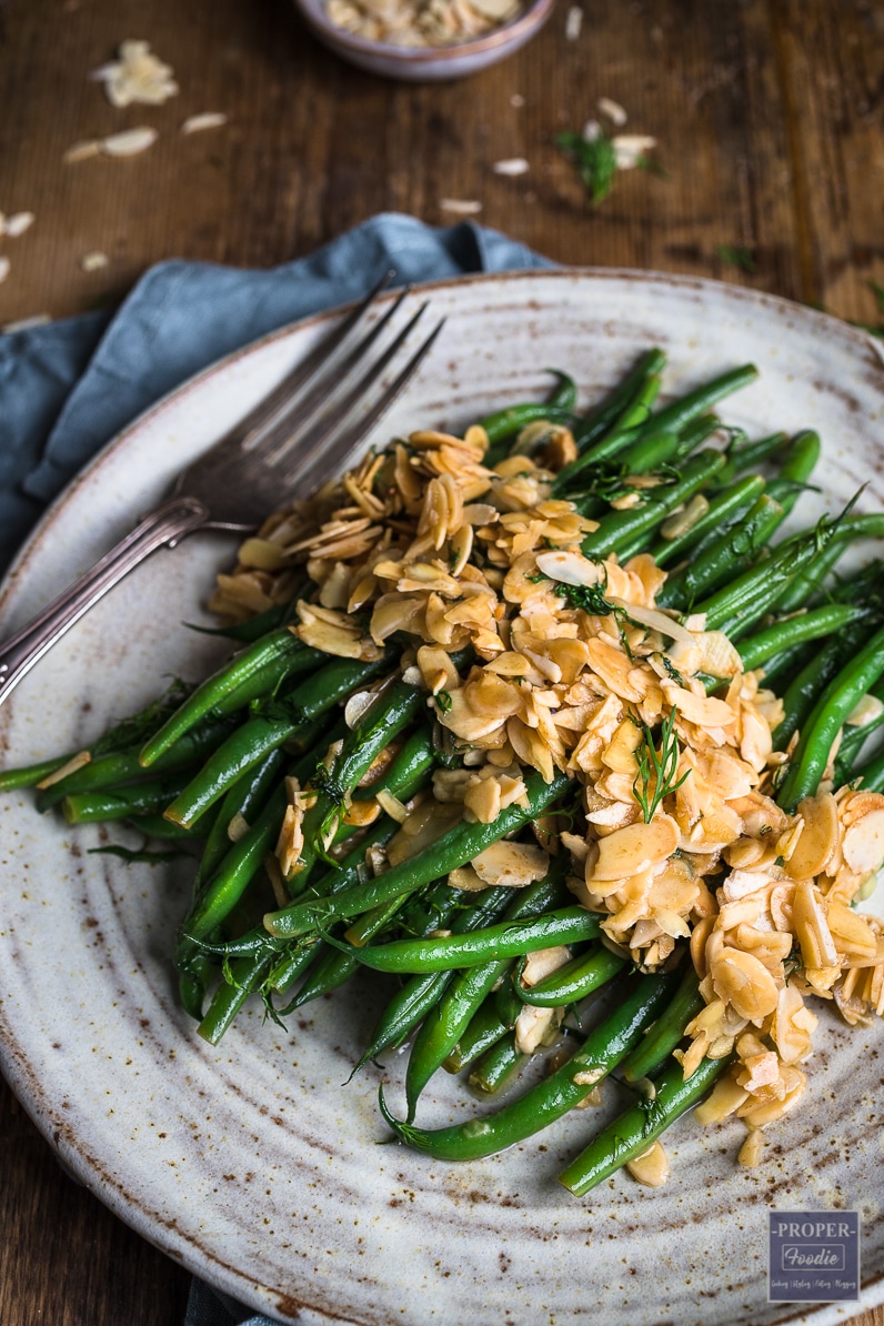 Green bean almondine