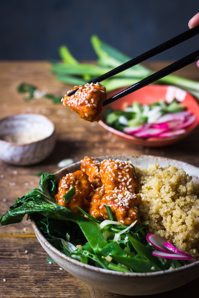 homemade sesame seed chicken