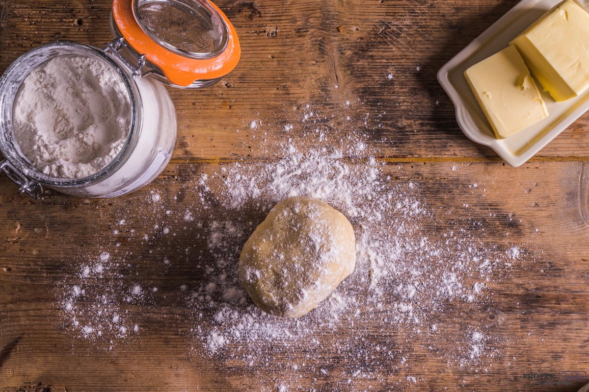 homemade sweet shortcrust pastry