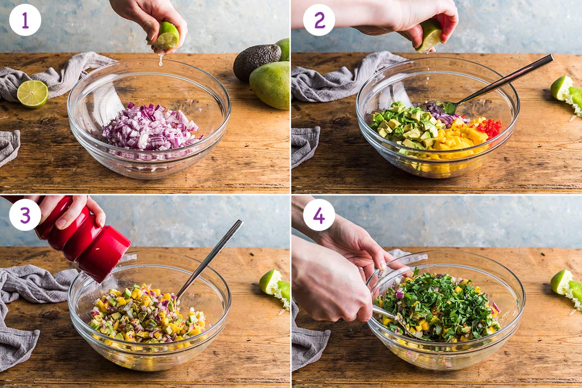 How to make mango salsa step by step