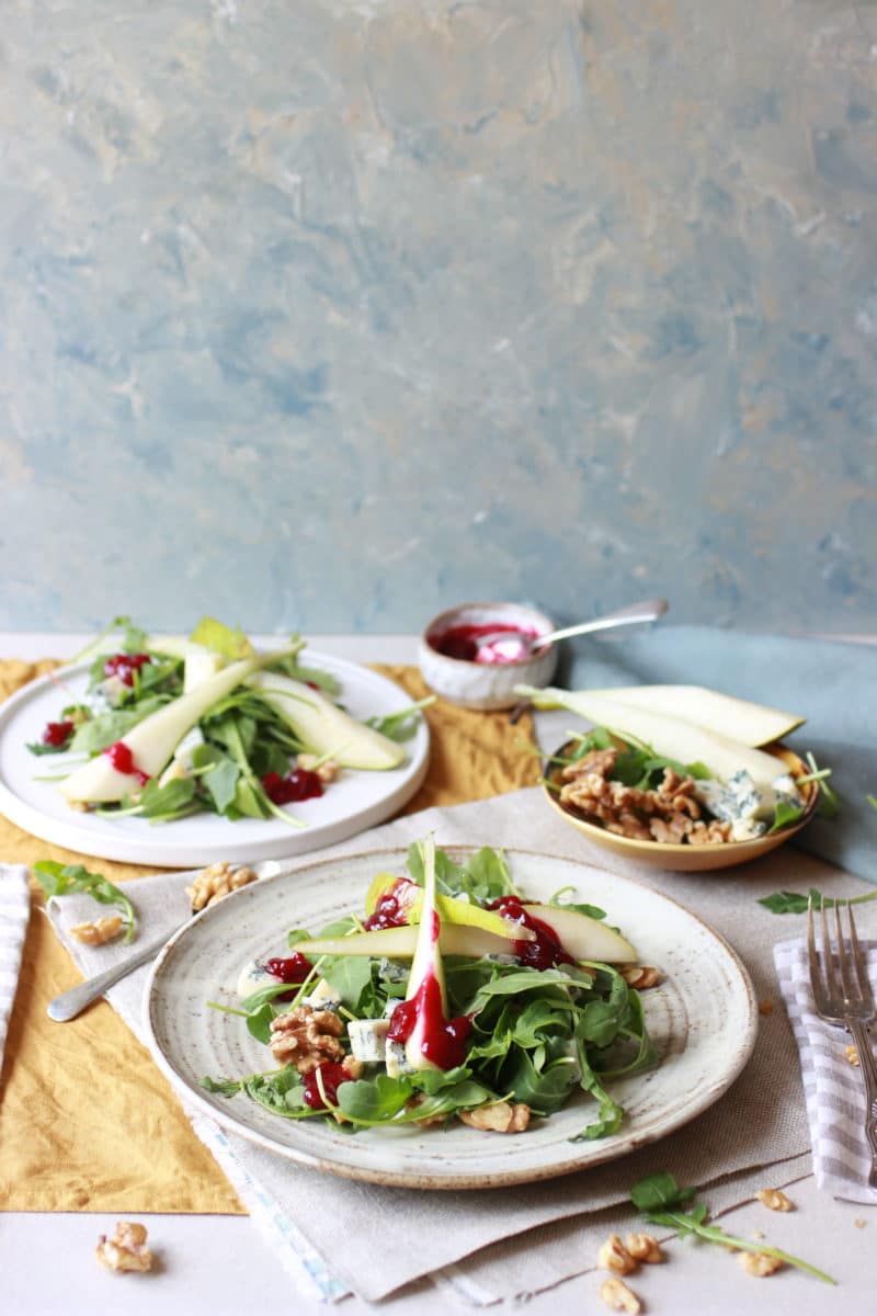 Image for English Provender food company - pear salad with beetroot chutney