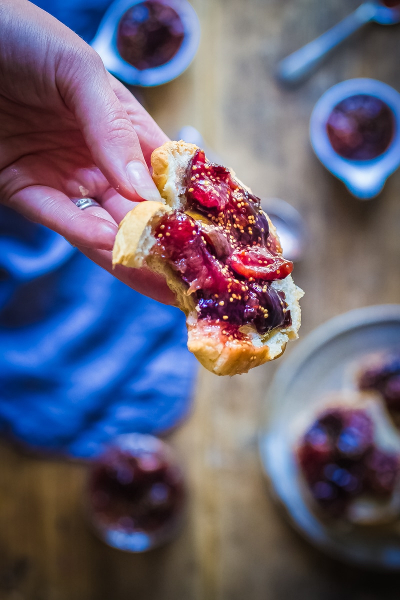 Fig jam and croissants