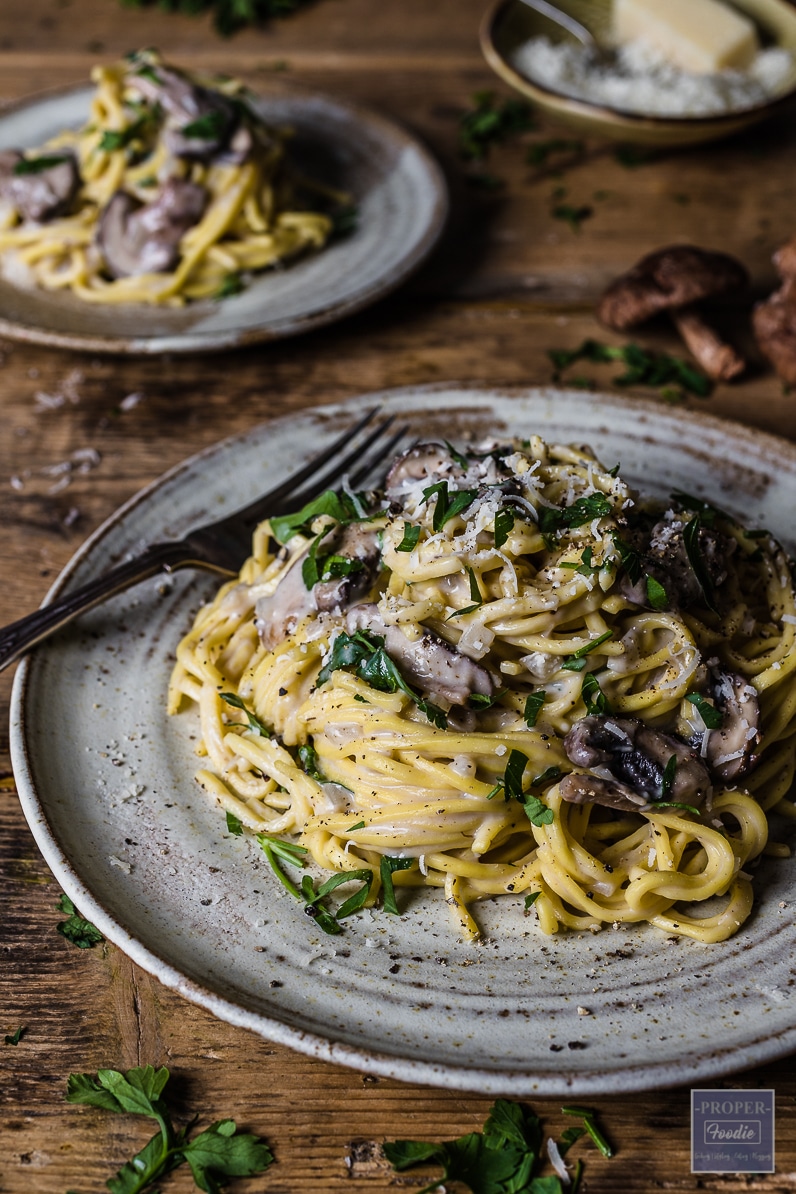 creamy mushroom pasta