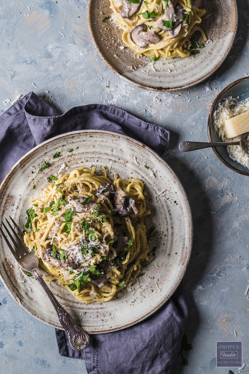 creamy mushroom pasta