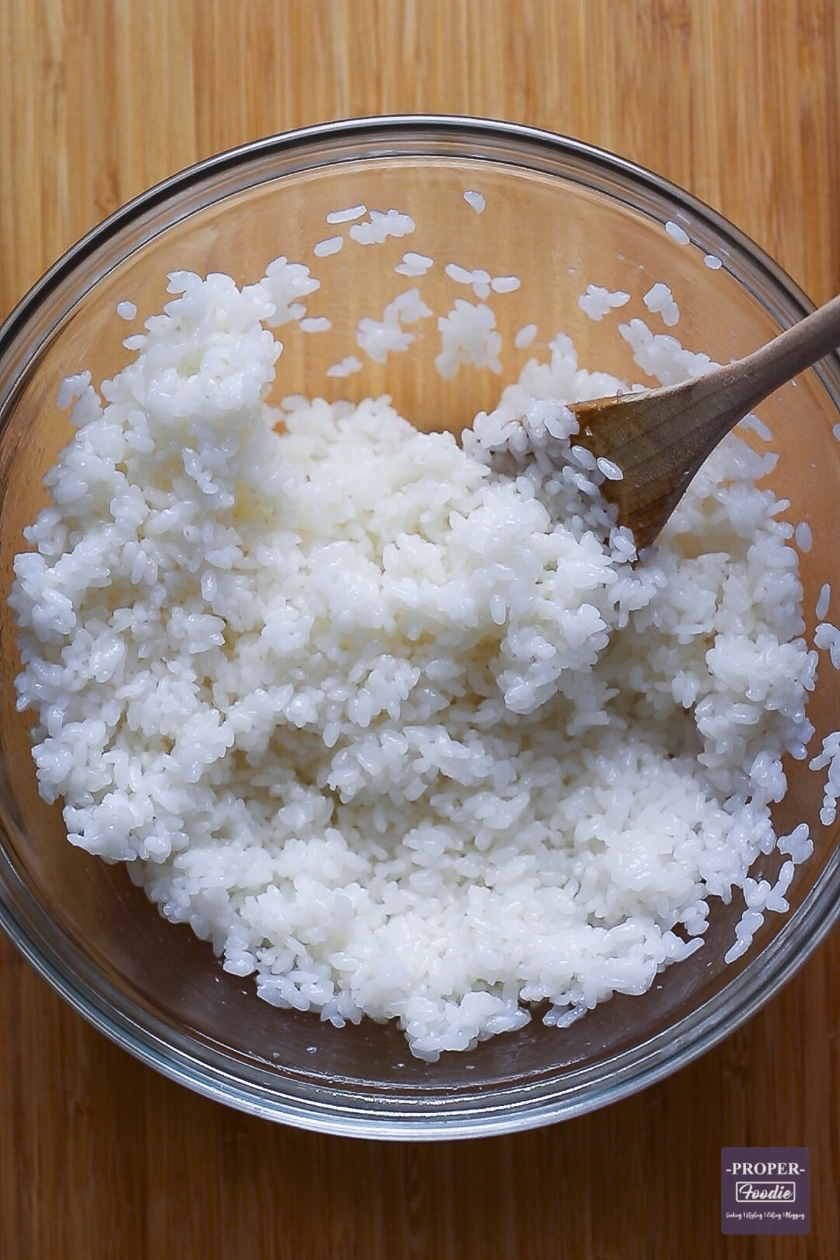 Sushi rice in a bowl