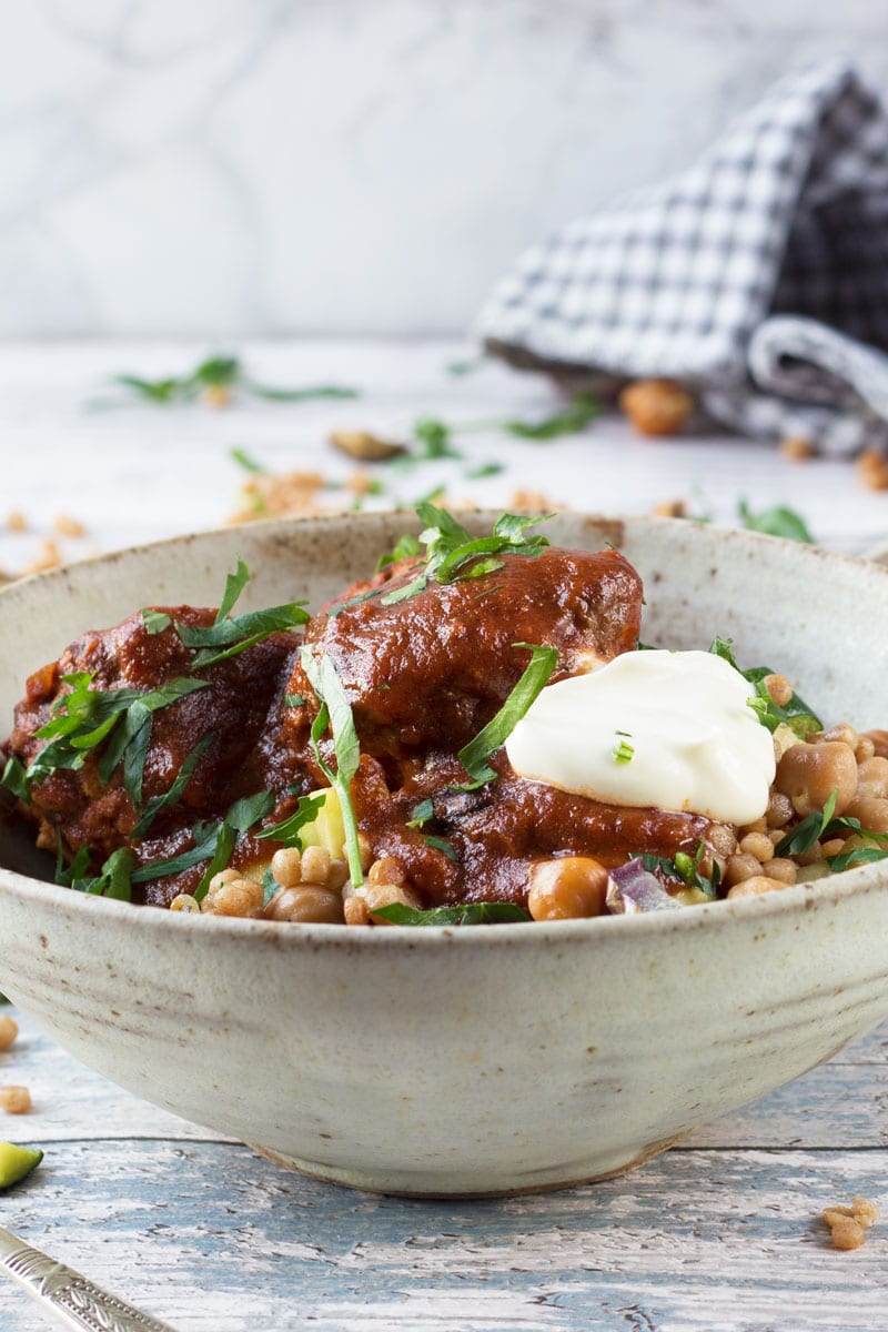 moroccan meatballs with cous cous