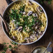 creamy mushroom pasta