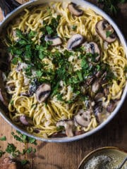 creamy mushroom pasta