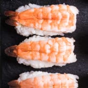 prawn nigiri sushi