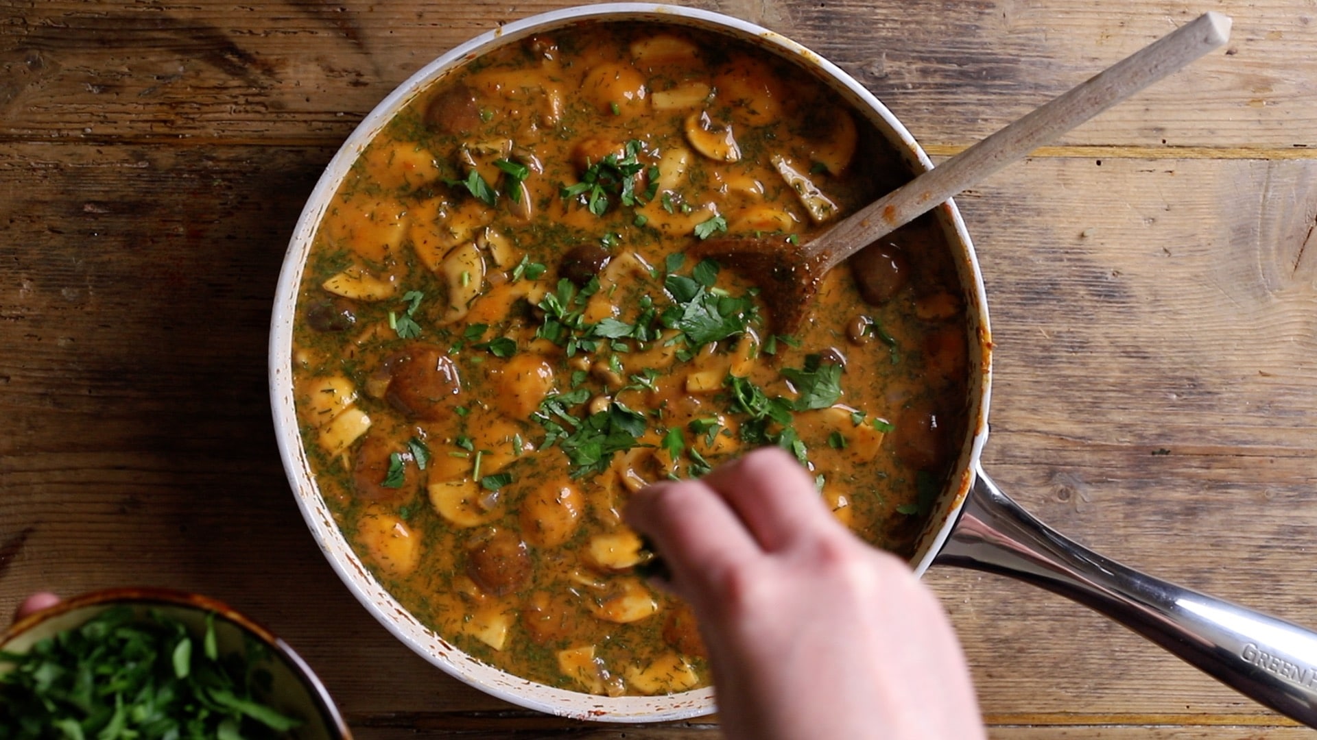 season and serve with fresh parsley