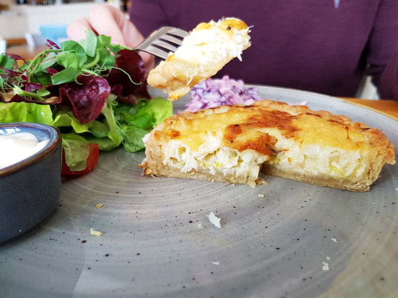 smoked haddock leek and gruyere tart the searoom st ives