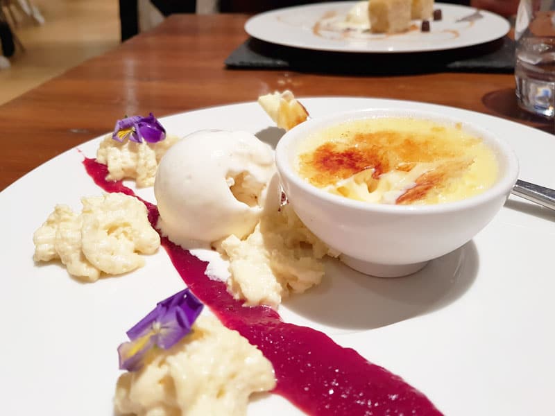 south sands hotel creme brulee