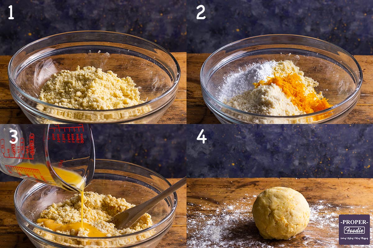 four images showing how to make Easy Mince Pies, steps 1-4.