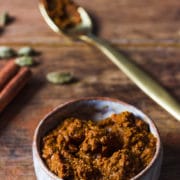 Homemade massaman curry paste