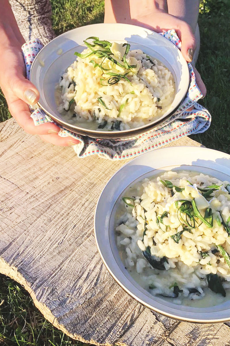 truffler and wild garlic risotto