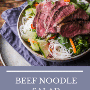 Vietnamese style rice noodles with marinated steak and lime dressing. Full of nutritious ingredients & satisfying flavours