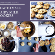 Easy and quick soft bake chocolate chip cookies, with a crumbly outer edge and dotted with melted chunks of chocolate