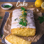 Lemon drizzle cake recipe made from scratch with fresh lemons. Topped with lemon syrup, lemon icing, fresh mint and lemon zest.